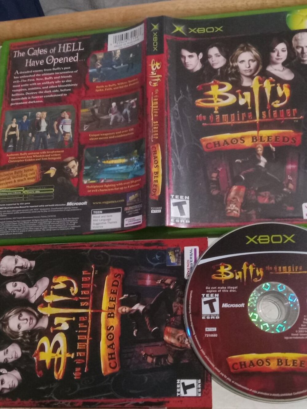 Buffy the Vampire Slayer Chaos Bleeds Original XBOX Video Game